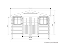 Tuinhuis dole - afbeelding 2 van  3