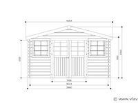 Tuinhuis dole - afbeelding 2 van  4