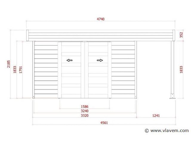 Tuinhuis larvik - afbeelding 3 van  3