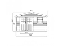 Tuinhuis linz - garden shed & log cabin - afbeelding 2 van  3