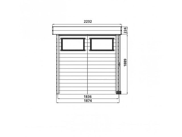 Tuinhuis lund - garden shed & log cabin - afbeelding 2 van  2