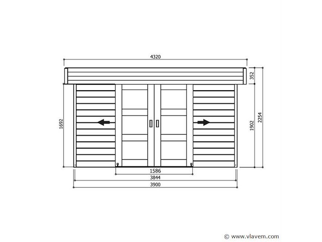 Tuinhuis malmö - afbeelding 2 van  3