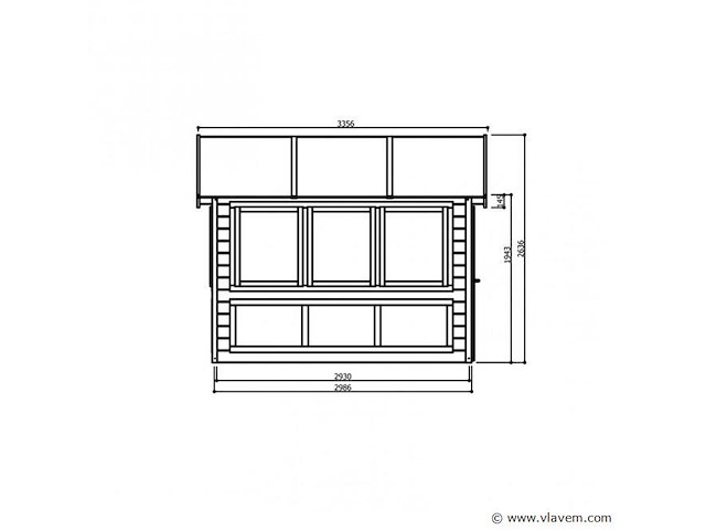 Tuinhuis merano - afbeelding 3 van  3