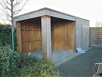 Tuinhuis met overkapping ( geïmpregneerd ) tuinhuizen, blokhutten en poolhousen - afbeelding 1 van  7