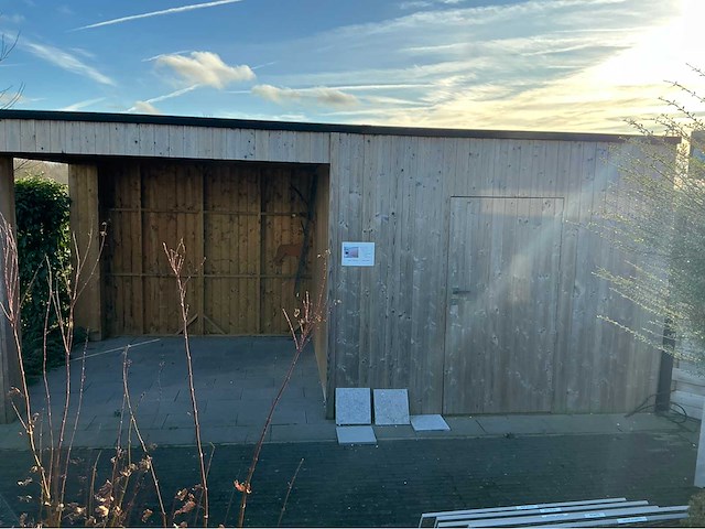 Tuinhuis met overkapping ( geïmpregneerd ) tuinhuizen, blokhutten en poolhousen - afbeelding 3 van  7