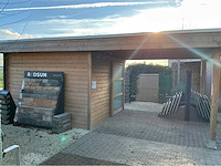Tuinhuis met overkapping ( geïmpregneerd ) tuinhuizen, blokhutten en poolhousen - afbeelding 1 van  6