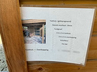 Tuinhuis met overkapping ( geïmpregneerd ) tuinhuizen, blokhutten en poolhousen - afbeelding 2 van  6