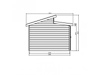 Tuinhuis milano - garden shed & log cabin - afbeelding 3 van  3