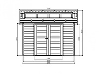 Tuinhuis milano gratis levering - afbeelding 2 van  3