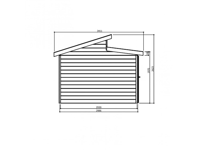 Tuinhuis milano gratis levering - afbeelding 7 van  7