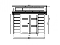 Tuinhuis milano gratis levering - afbeelding 3 van  7