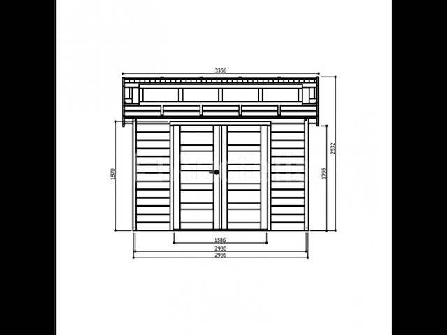 Tuinhuis milano - afbeelding 1 van  3