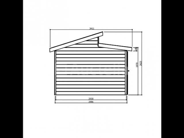 Tuinhuis milano - afbeelding 2 van  3