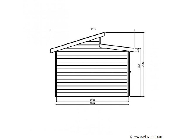 Tuinhuis milano - afbeelding 3 van  3