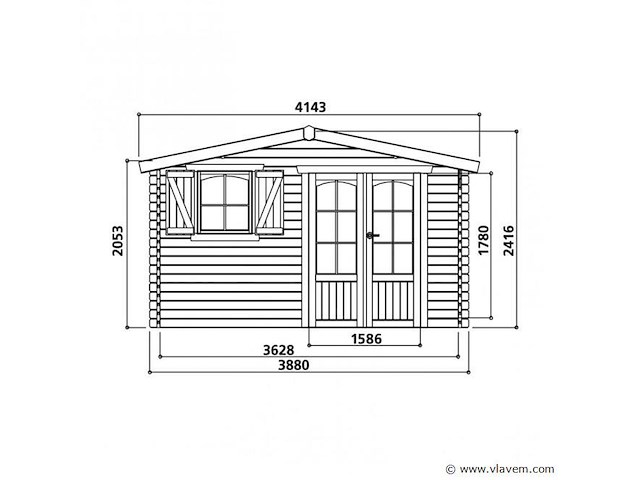 Tuinhuis morzine - afbeelding 2 van  3