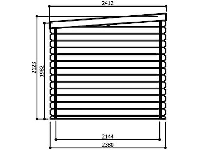 Tuinhuis nevers 5,8 m2 2380x2380x2123 gratis bezorging - afbeelding 7 van  7