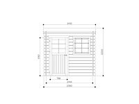 Tuinhuis nevers gratis levering - afbeelding 2 van  4