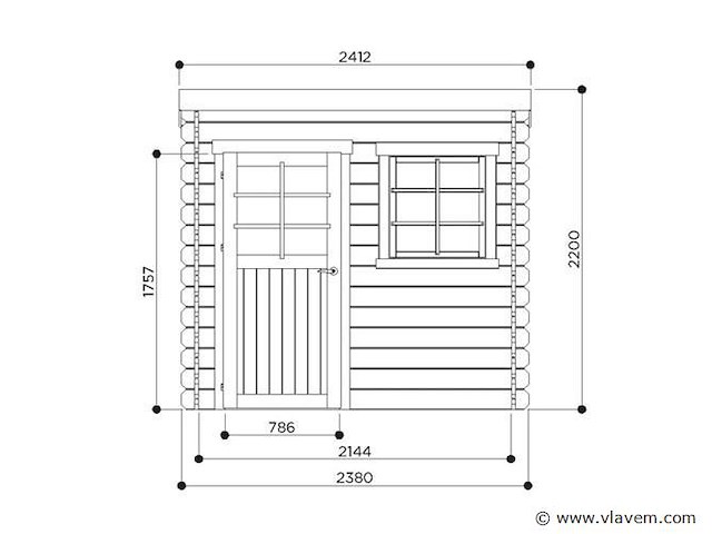 Tuinhuis nevers - afbeelding 2 van  3