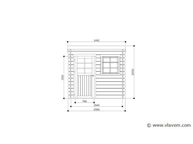 Tuinhuis nevers - afbeelding 2 van  4
