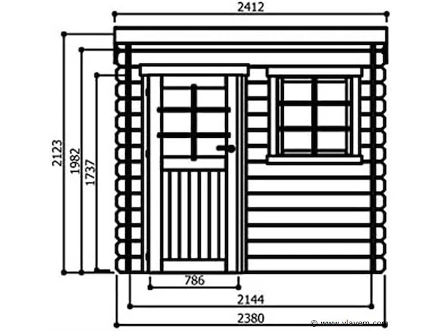 Tuinhuis nevers - afbeelding 2 van  3