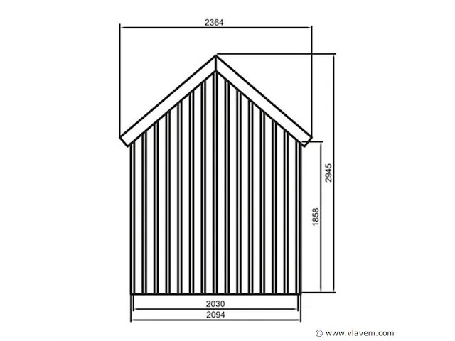 Tuinhuis oleron gratis levering - afbeelding 3 van  3