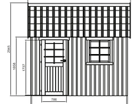 Tuinhuis oleron gratis levering - afbeelding 3 van  7
