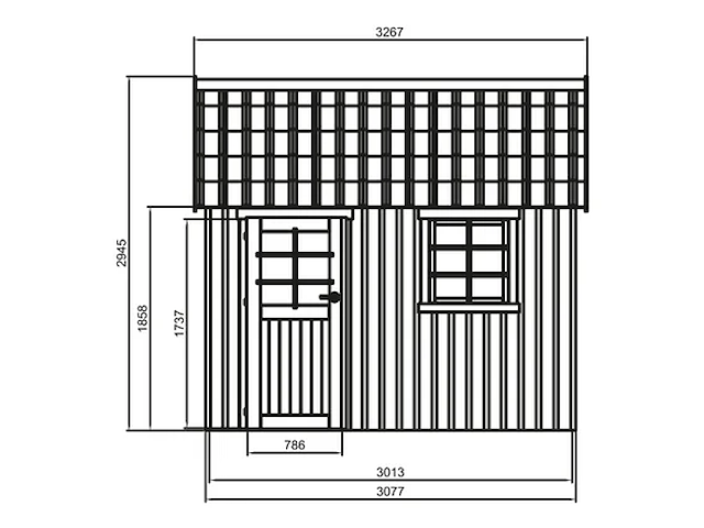Tuinhuis oleron gratis levering - afbeelding 6 van  7