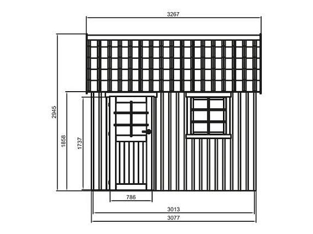 Tuinhuis oleron gratis levering - afbeelding 2 van  3