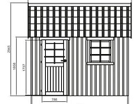 Tuinhuis oleron gratis levering - afbeelding 2 van  3