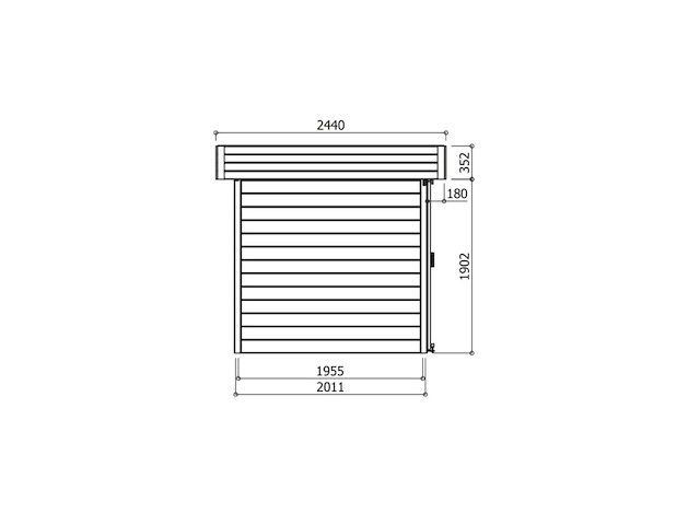 Tuinhuis oslo 6,22 m2 3420x2440x2254 gratis bezorging - afbeelding 4 van  7