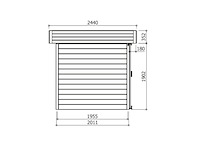 Tuinhuis oslo 6,22 m2 3420x2440x2254 gratis bezorging - afbeelding 4 van  7