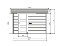 Tuinhuis oslo 6,22 m2 3420x2440x2254 gratis bezorging - afbeelding 6 van  7