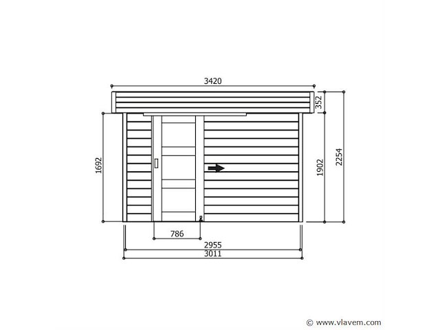 Tuinhuis oslo - afbeelding 2 van  3