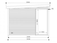 Tuinhuis sagres 23,37 m2 6984x3036x2270 gratis bezorging - afbeelding 4 van  7