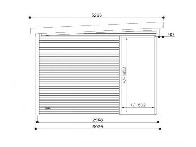 Tuinhuis sagres 23,37 m2 6984x3036x2270 gratis bezorging - afbeelding 7 van  7