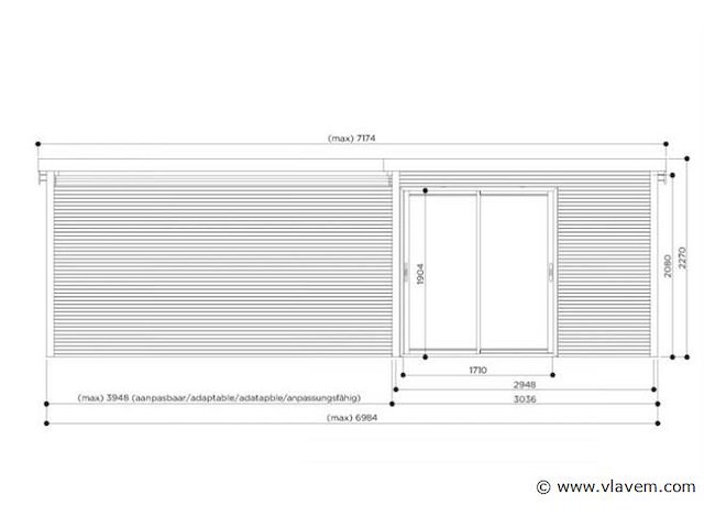 Tuinhuis sagres - afbeelding 2 van  3