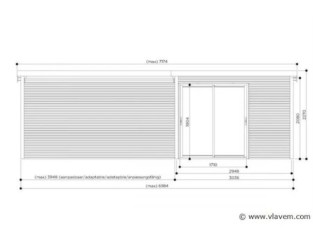 Tuinhuis sagres - afbeelding 2 van  3