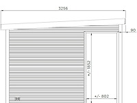 Tuinhuis seda 8,68 m2 3036x3036x2270 gratis bezorging - afbeelding 7 van  7