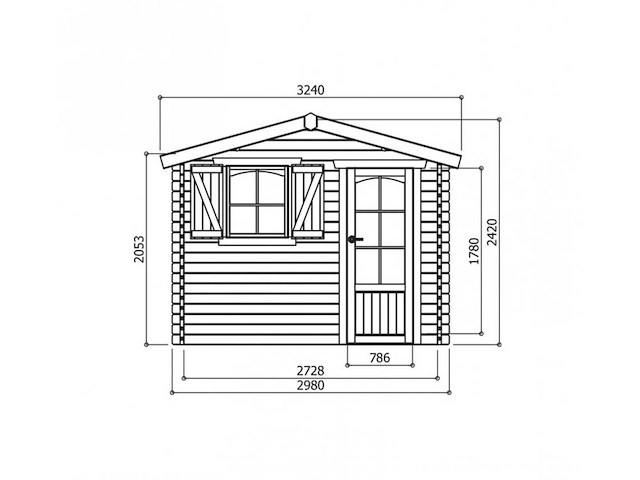 Tuinhuis servië - garden shed & log cabin - afbeelding 2 van  3