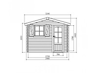 Tuinhuis servië - garden shed & log cabin - afbeelding 2 van  3