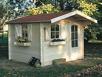 Tuinhuis servoz behandeld