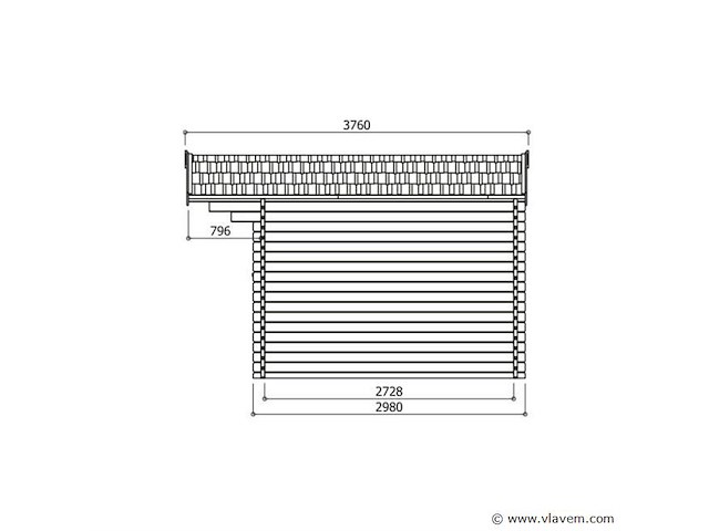 Tuinhuis servoz behandeld - afbeelding 4 van  4