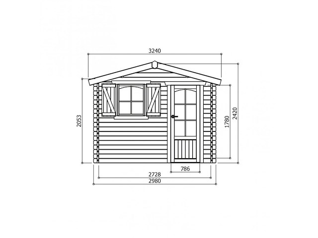 Tuinhuis servoz gratis levering - afbeelding 3 van  7