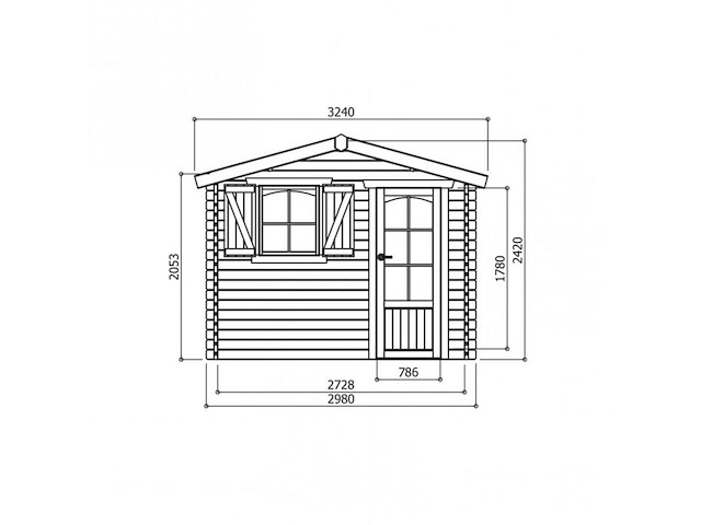 Tuinhuis servoz gratis levering - afbeelding 2 van  3
