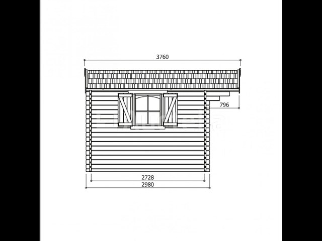 Tuinhuis servoz - afbeelding 1 van  3