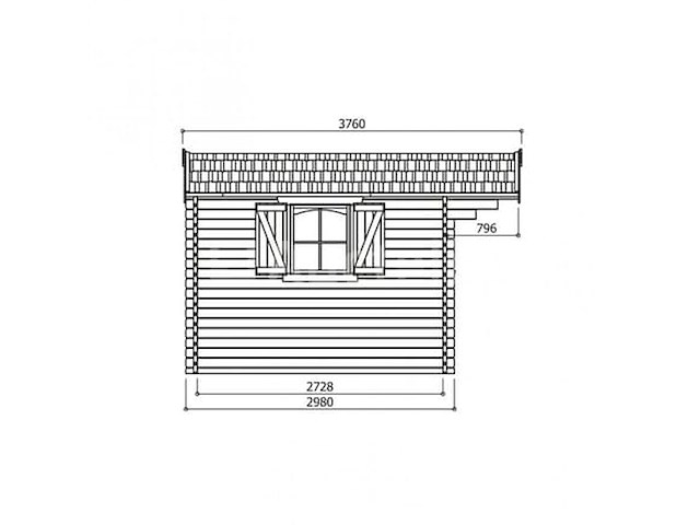 Tuinhuis servoz - afbeelding 1 van  3