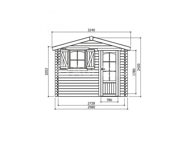 Tuinhuis servoz - afbeelding 2 van  3