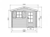 Tuinhuis servoz - afbeelding 2 van  3