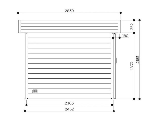 Tuinhuis stockholm 8,83 m2 2440x3620x2190 gratis bezorging - afbeelding 4 van  7
