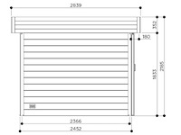 Tuinhuis stockholm 8,83 m2 2440x3620x2190 gratis bezorging - afbeelding 7 van  7